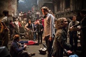 Tom Hooper on the Set of Les Miserables